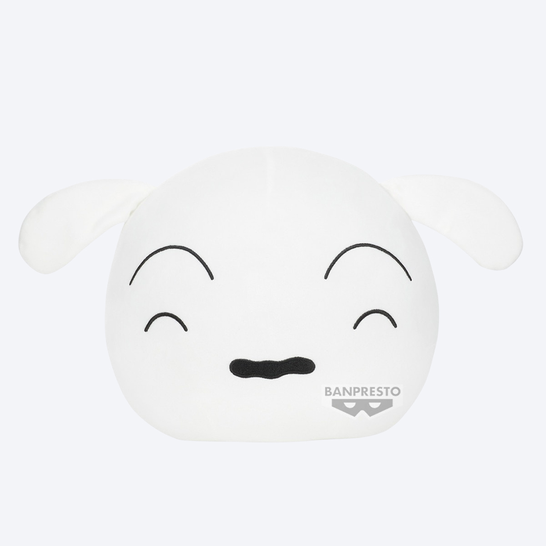 반프레스토 SUPER BIG 돔형 PLUSH 짱구는 못말려 방긋 흰둥이